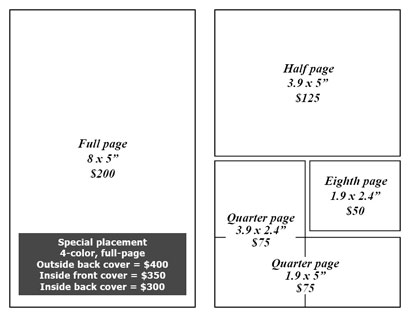 program ad layout