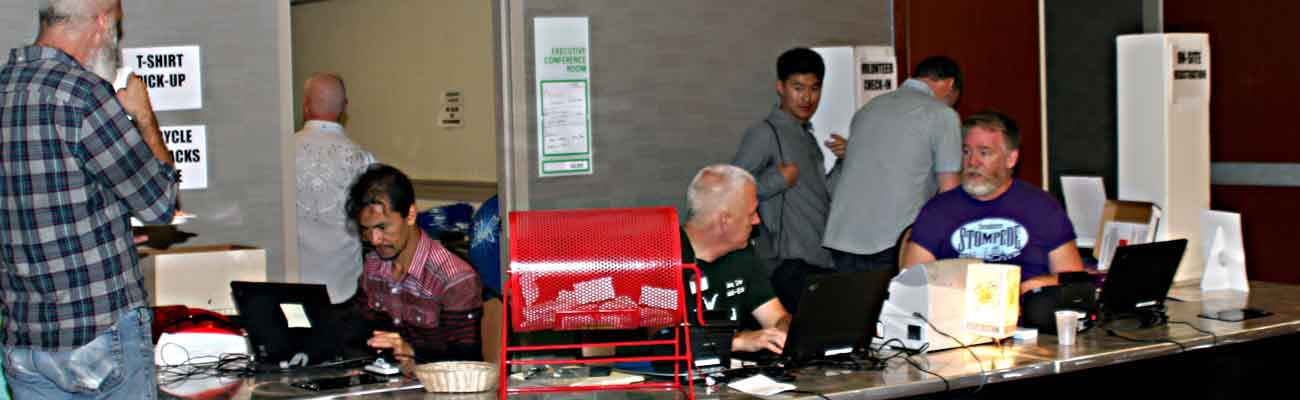 Volunteering at the Registration Desk