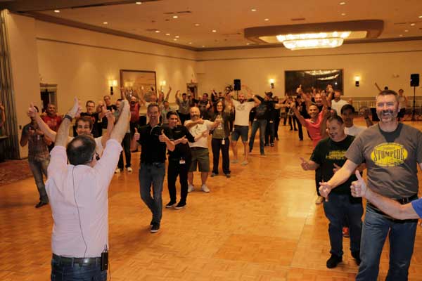 Dance workshop at the Stompede